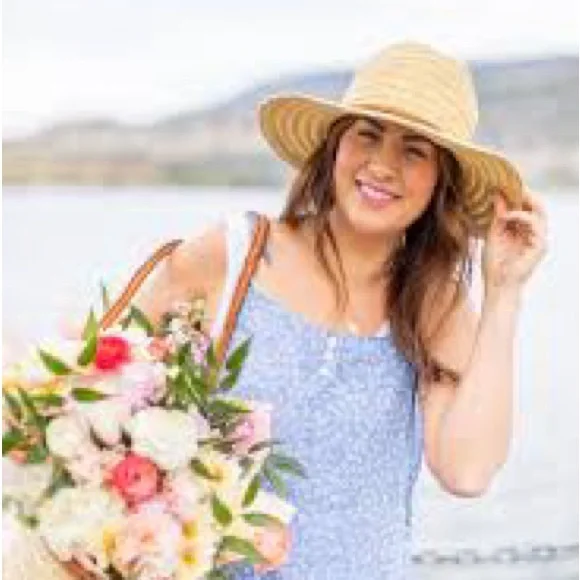 Blue Floral Jumpsuit - Picture 5 of 7